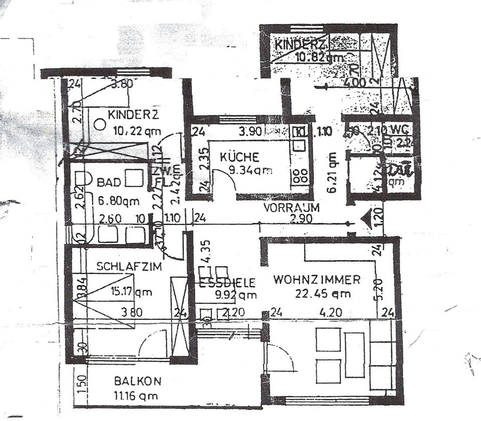 Thumbnail-4,5 Zimmer Wohnung Würzburg Lengfeld Top Lage PROVISIONSFREI