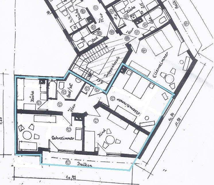 Thumbnail-Helle 3-Zimmer-Wohnung mit Balkon – Friesenheim (Nähe BASF)