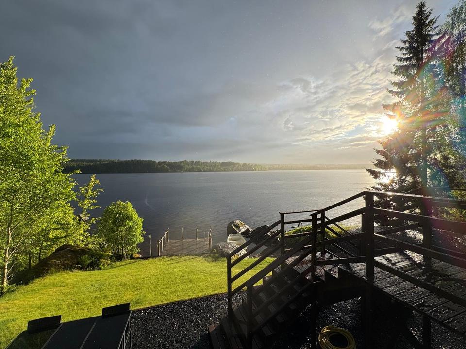 Thumbnail-Ferienhaus am See Saxen Schweden Sauna Kamin Boot Kanu Fahrräder