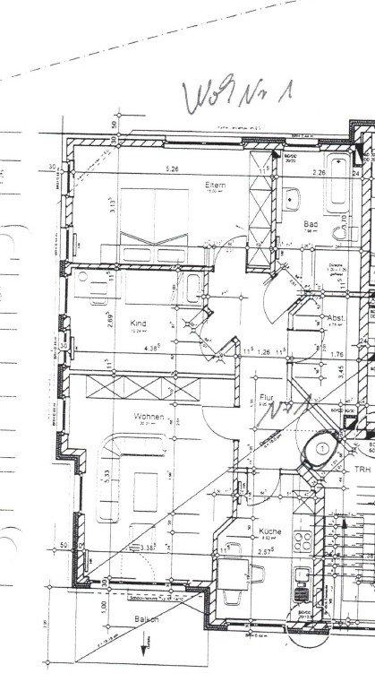 Thumbnail-3-Zimmer-Whg in zentraler Lage von Tecklenburg mit Balkon