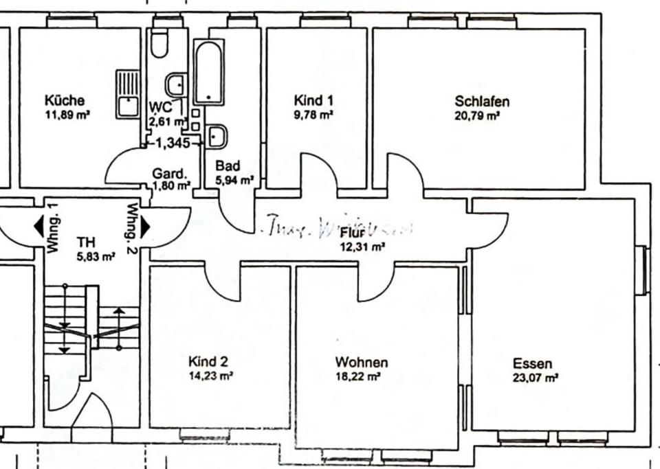 Thumbnail-Stilvolle Altbauwohnung mit 128 m², 5 Zimmern & großem Garten