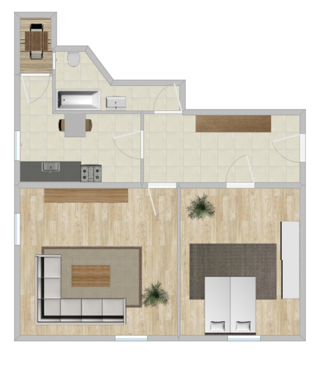 Thumbnail-Schöne 2-Zimmer-Wohnung mit Balkon