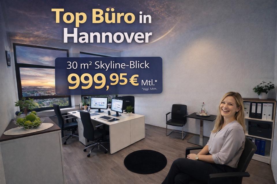 Thumbnail-Büro in Hannover Mitte, 30m2 | Alles inklusive mit Skyline View!