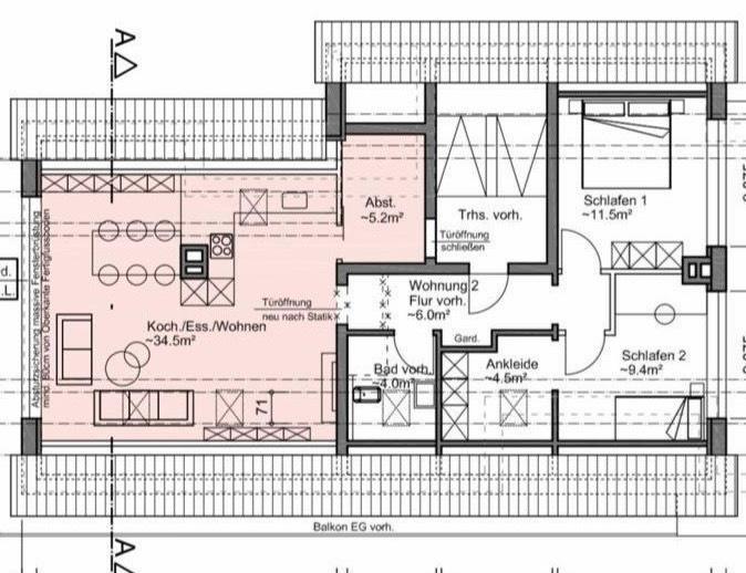 Thumbnail-Lichtdurchflutete 3,5-Z-Dachgeschosswohnung 82qm