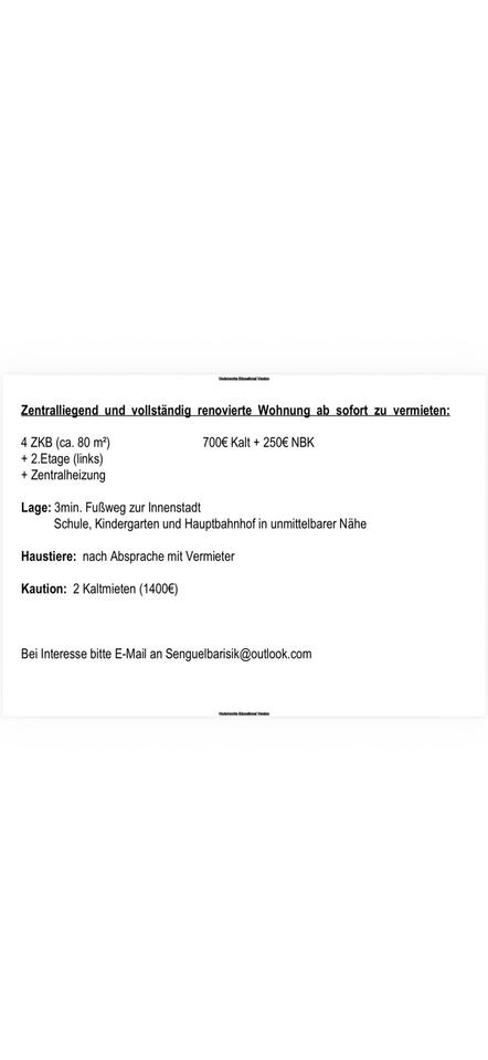 Thumbnail-Wohnung zu Vermieten in 66482 Zweibrücken