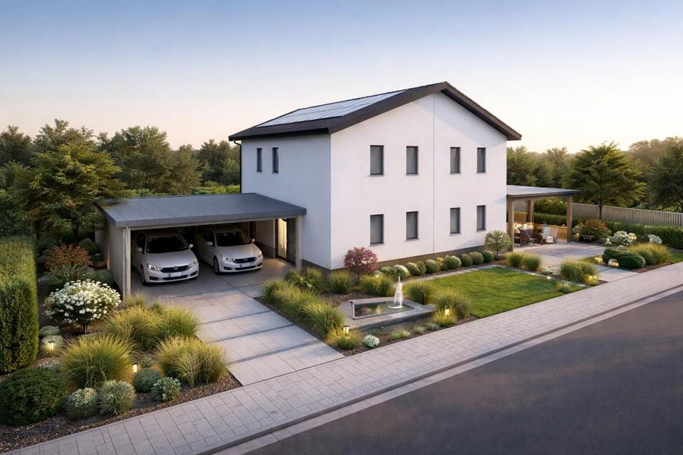 Thumbnail-Moderne Doppelhaushälfte, schlüsselfertig inkl. Grundstück