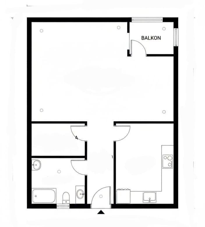 Thumbnail-Bezugsfertig 1-Zimmer-Wohnung zur langfristigen Untermiete