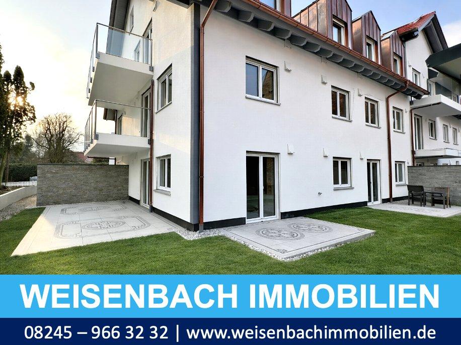 Thumbnail-105 QM - 3-Zimmer - Süd & Ost Terrasse - 2 Exklusive Bäder - 2 Schlafzimmer - Hochwertige Einbauküche - Energieeffiziente Neubau-Mietwohnung in Türkheim