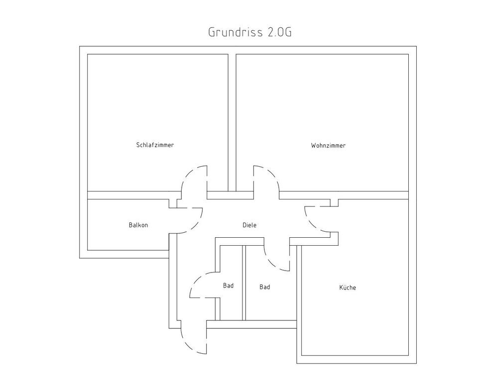 Thumbnail-2-Zimmer-Wohnung, 78 m², Leverkusen-Wiesdorf, 2. OG