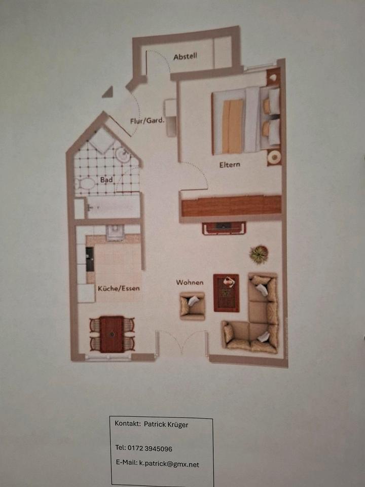 Thumbnail-Moderne 2 Zimmer Wohnung in ittlingen zur Miete