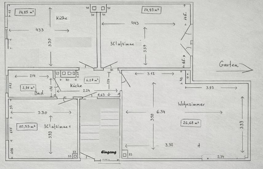 Thumbnail-Wohnung 3 Zimmer, Küche Bad