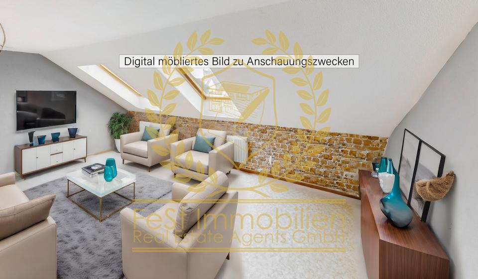 Thumbnail-Charmante 3-Zimmer-Dachgeschosswohnung mit Tageslichtbad und virtuellem Rundgang