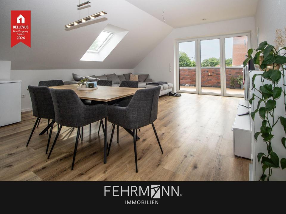 Thumbnail-Stilvolle 3-Zimmer-Obergeschosswohnung mit Dachterrasse in Lingen (Ems) - zur Miete!