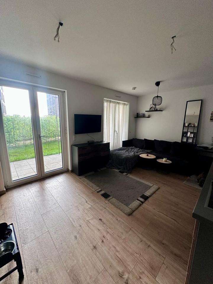 Thumbnail-[Dresden Hafencity] Moderne 1 Zimmer Wohnung mit Terasse+Garten