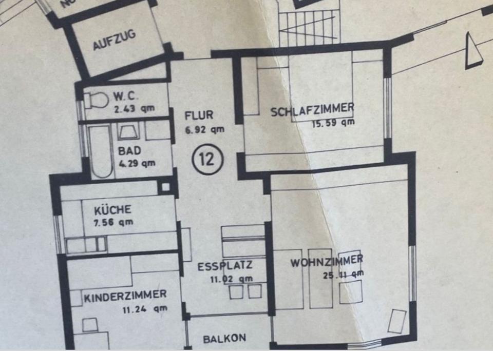 Thumbnail-3,5-Raum-Wohnung inkl. Garage in Backnang
