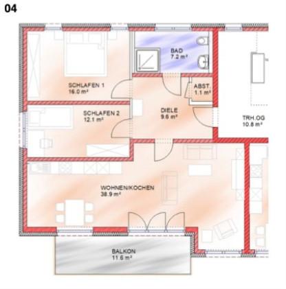 Thumbnail-Attraktive 3-Zimmer-Wohnung in Höchstadt zu vermieten