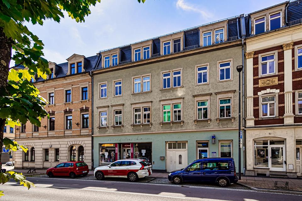 Thumbnail-Einzelhandelsfläche mit Stellplatz an der Hauptstraße in Pirna-Copitz.