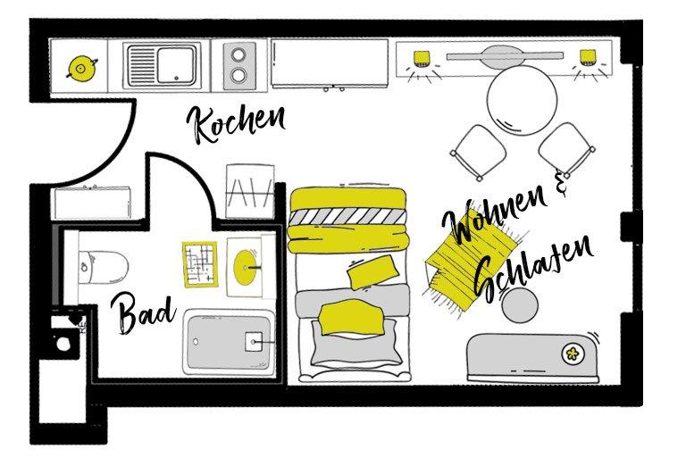 Thumbnail-Möblierte Wohnung - Komfort Apartments 