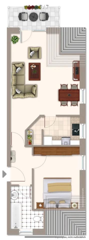 Thumbnail-2 Zimmer Wohnung - Frisch Saniert ! Inkl. Küche etc..