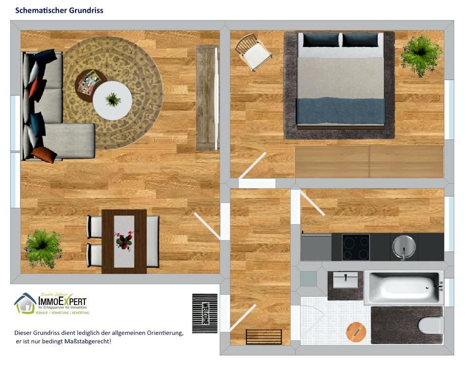 Thumbnail-Schöne, helle, gut geschnittene Wohnung mit Gemeinschaftsgarten! 2,5 Zi., Eulerstr. 25, E-West