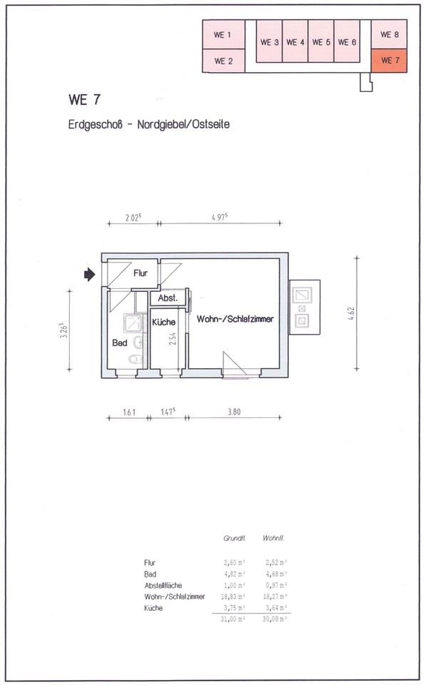 Thumbnail-Barrierearme 1-Raum-Wohnung im Wohnhaus für ältere Bürger