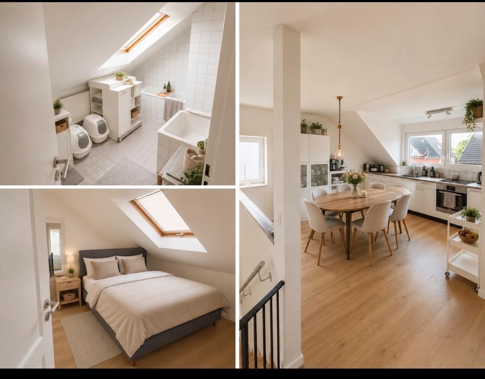 Thumbnail-Moderne sanierte 2-Zimmer-Dachgeschosswohnung in MG-Hardt – 53 m²