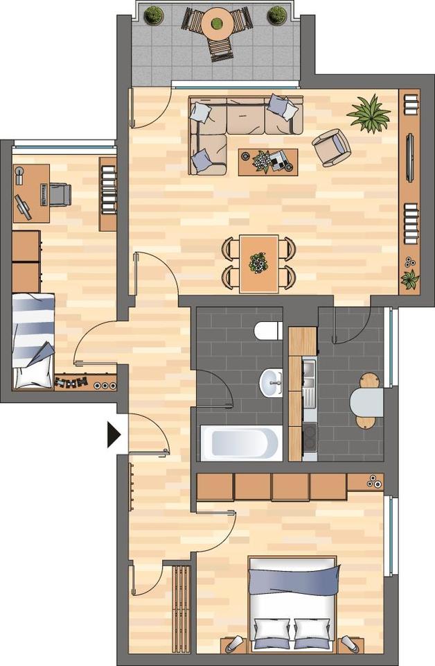 Thumbnail-Demnächst frei! 3-Zimmer-Wohnung in Neustadt an der Weinstraße