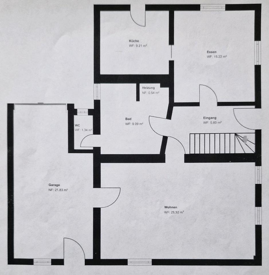 Thumbnail-6 Zimmer Wohnung (145m²) mit Garage und 2 Bädern in Welden