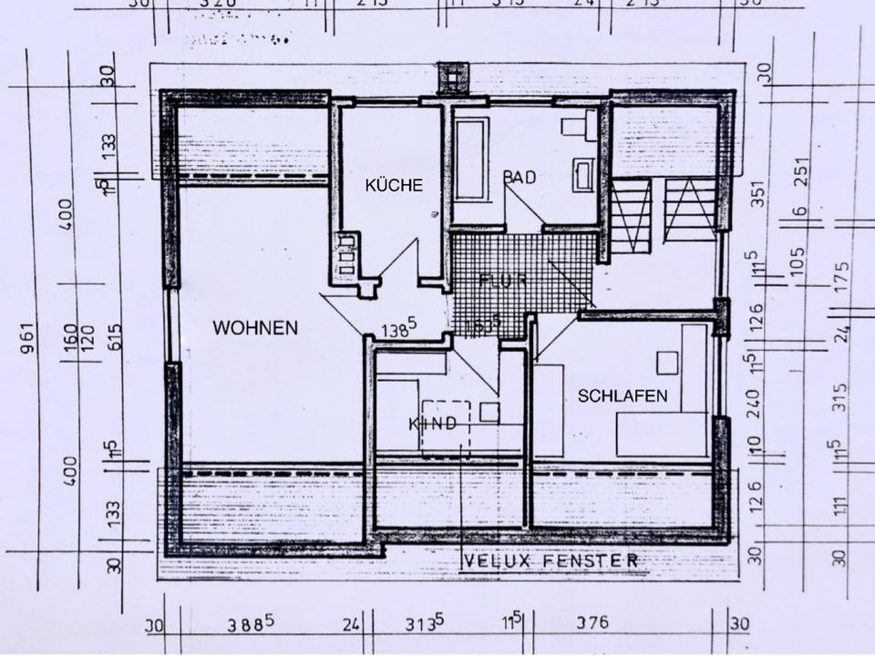 Thumbnail-Ruhige, charmante 3 Zi. Dachgeschosswohnung in Arnsberg-Holzen