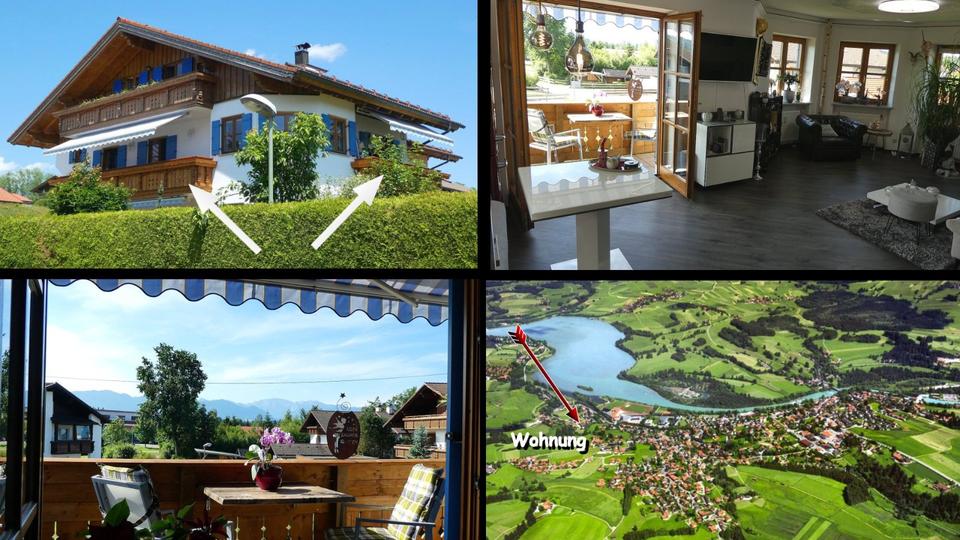 Thumbnail-Ferienwohnung 70qm Appartment Zimmer Allgäu Lechbruck