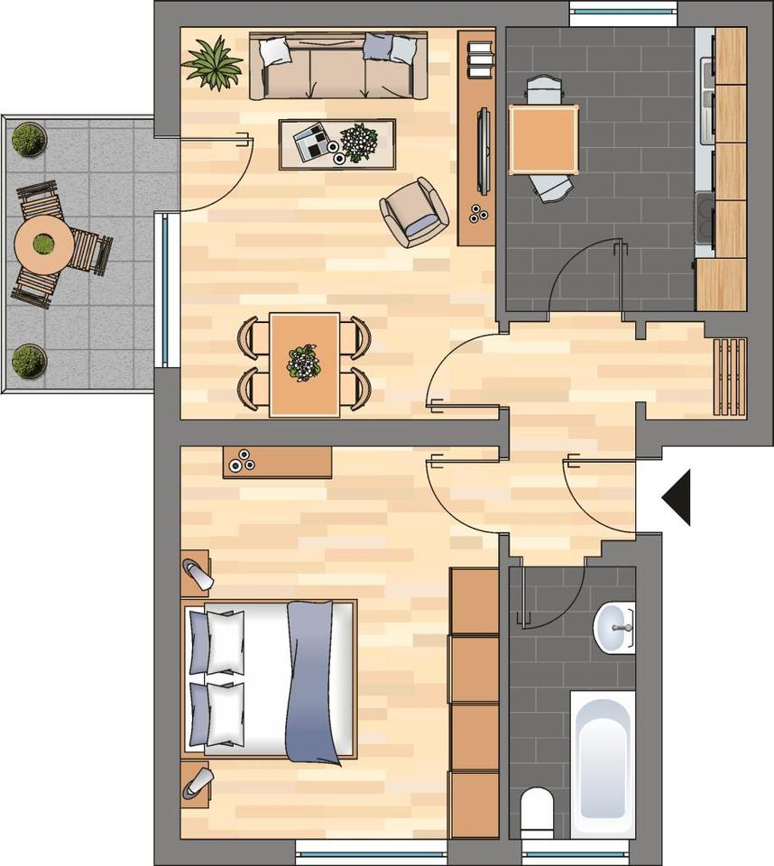 Thumbnail-Gemütliche Etagenwohnung in Bergkamen City!