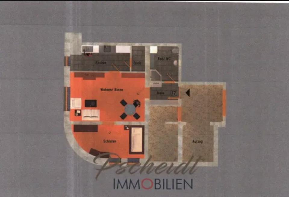 Thumbnail-2-Zimmer-Wohnung mit separater Küche in Siegenburg WE 17