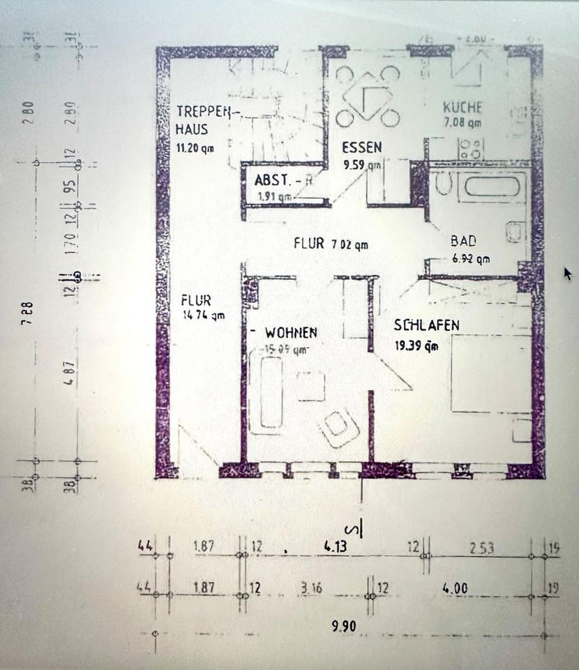 Thumbnail-Stilvolle 2-Zimmer-Wohnung im Damenviertel – 67 m² –