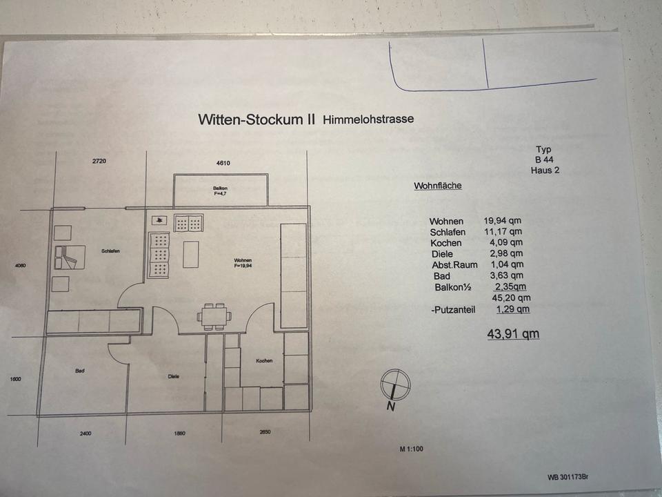 Thumbnail-Ideales Studentenapartment in Witten-Stockum