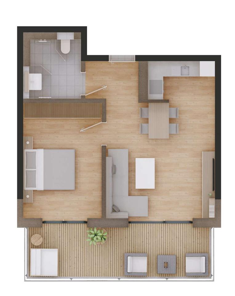 Thumbnail-Helle 2. Zimmer - Neubauwohnung in Viechtach