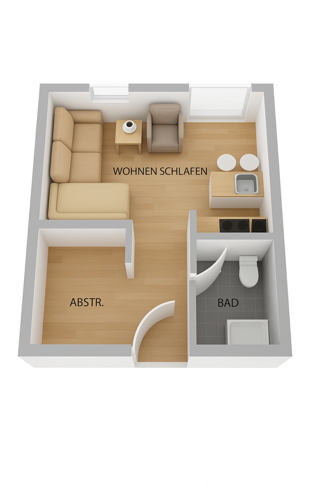 Thumbnail-1-Raum Wohnung in Laubegast - Frei ab 03.2026