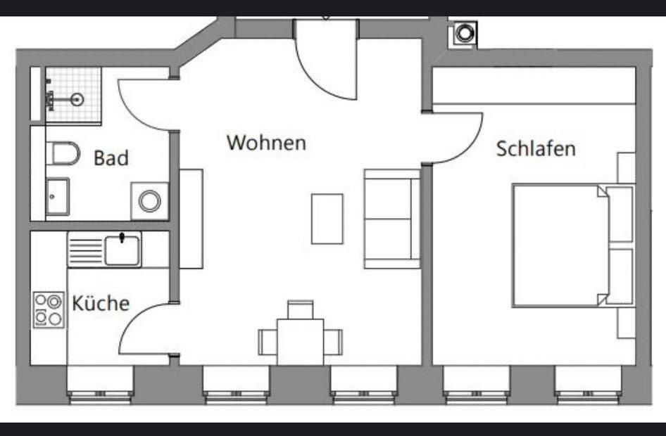 Thumbnail-Anfragestopp! Schöne 2-Zimmer-Wohnung in Leipzig-Volkmarsdorf