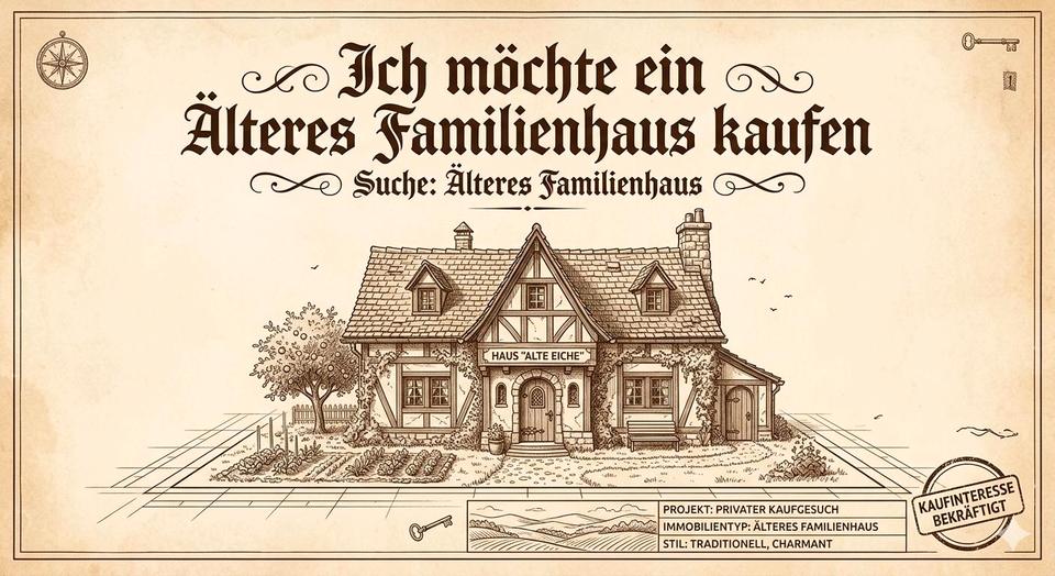 Thumbnail-Ich kaufe ein älteres Einfamilienhaus.