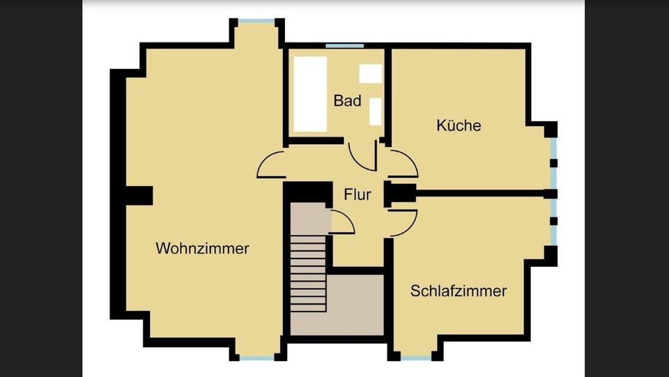 Thumbnail-Zwei Zimmer Wohnung zu vermieten in Wersten