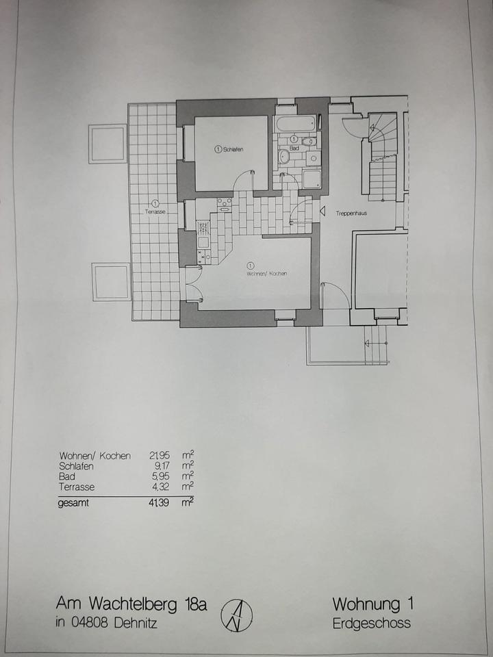 Thumbnail-Schöne Erdgeschoss-Wohnung in Wurzen OT Dehnitz mit Terasse