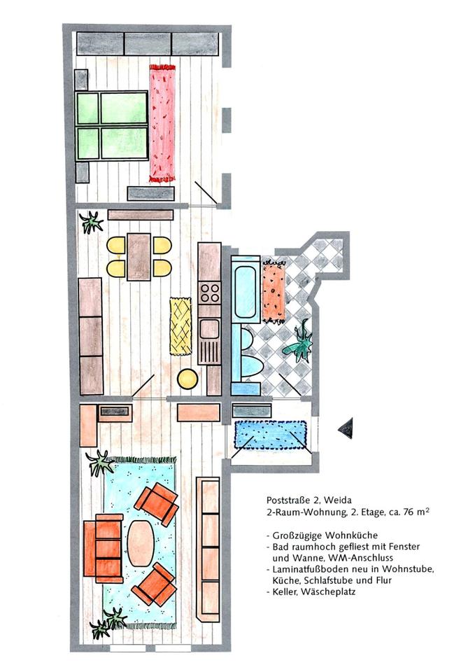 Thumbnail-2-Raum-Wohnung in Weida