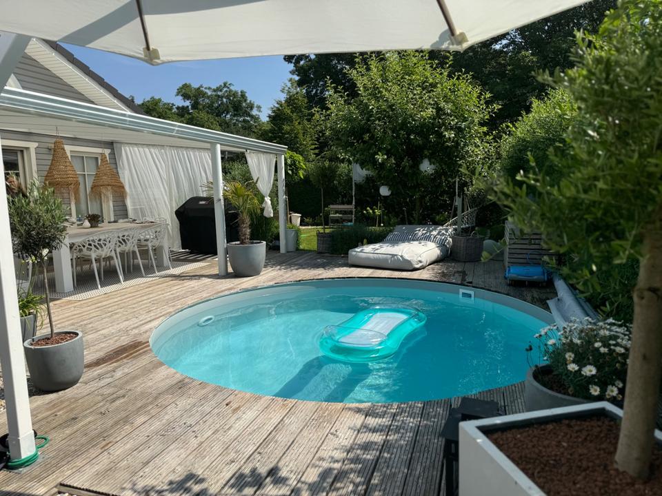 Thumbnail-Wohnen wie im Urlaub - hochwertiger Bungalow mit Pool