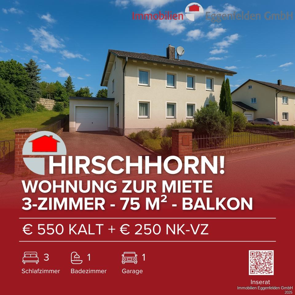 Thumbnail-Hirschhorn! Sonnige 3-Zimmer-Wohnung mit Balkon