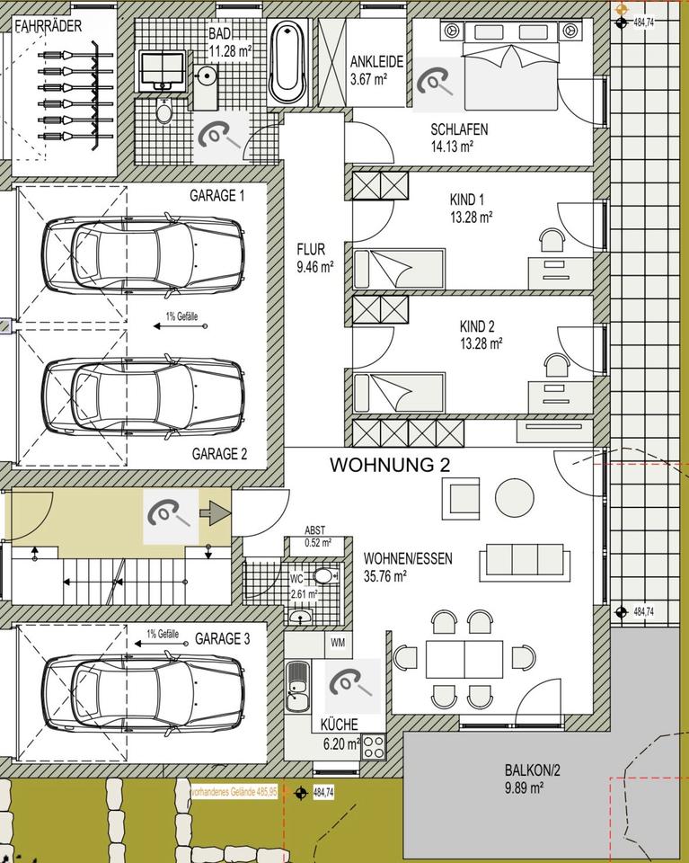 Thumbnail-4 Zimmer Wohnung Neubau - Erstbezug Dezember