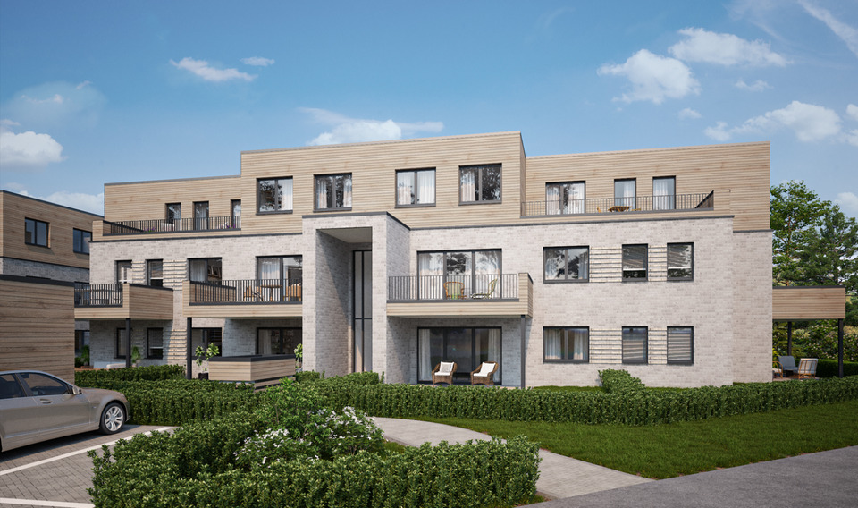 Thumbnail-Erstbezug! Stilvolle 2-Zimmer-Wohnung mit Balkon im 1. OG