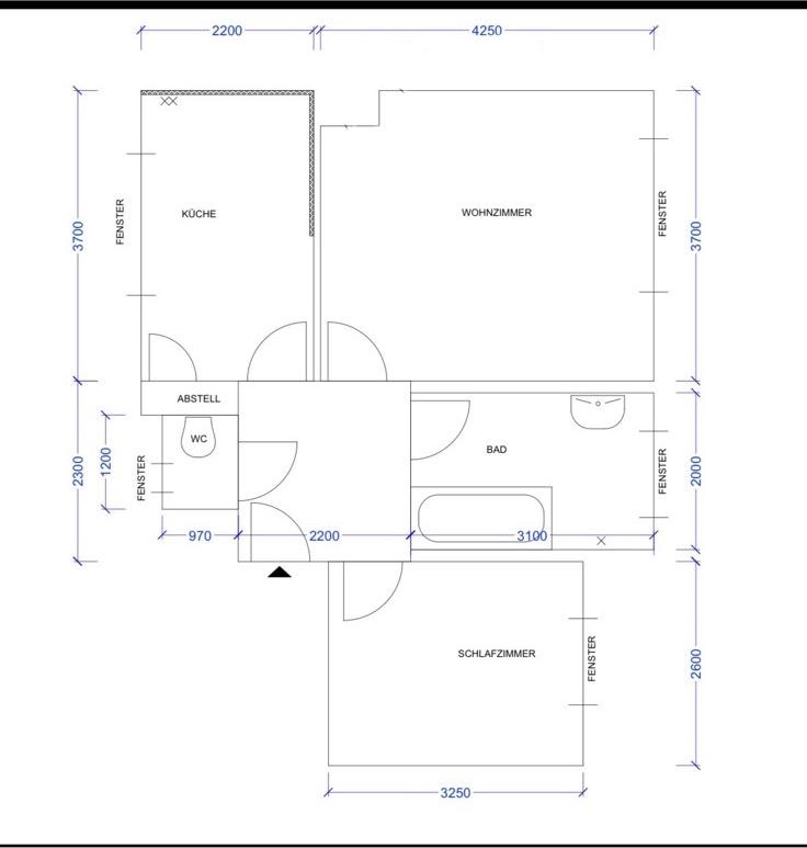 Thumbnail-Zur Miete: 2-Zimmer-Wohnung mit Gartenblick in Rendsburg (EG)