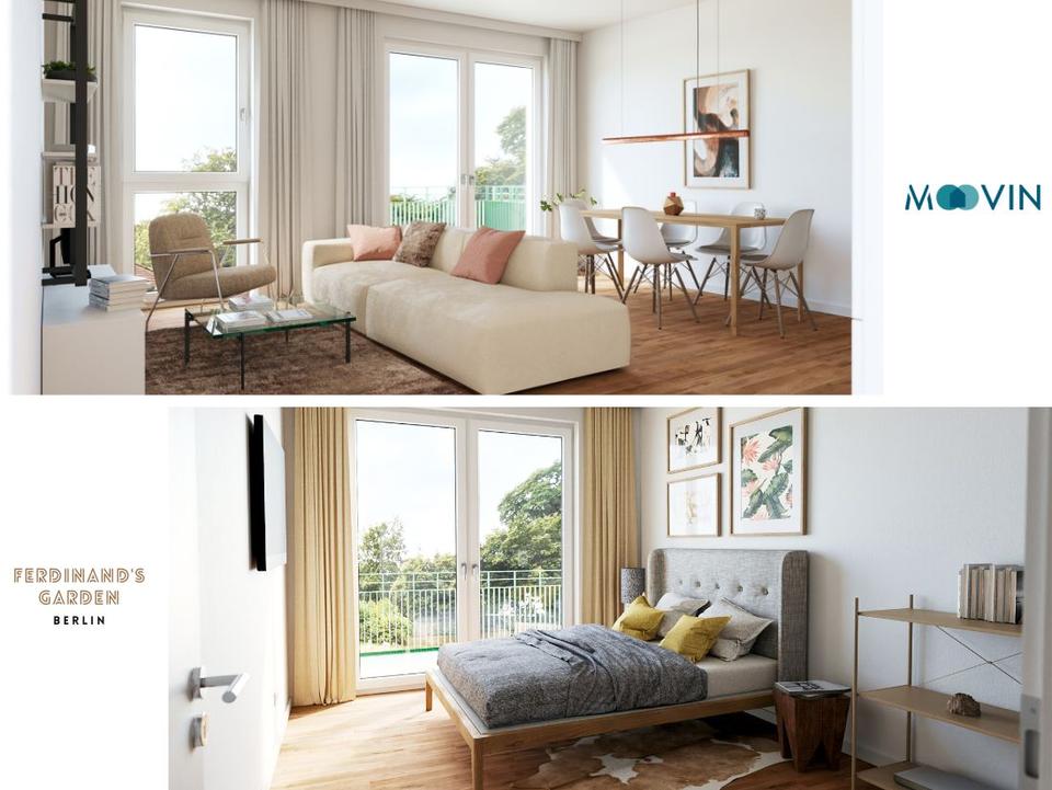 Thumbnail-FAMILIENTRAUM: Weitläufige 5-Zimmer-Wohnung mit 3 BALKONEN, 2 BÄDERN und EBK im Neubauquartier 'Ferdinand's Garden'