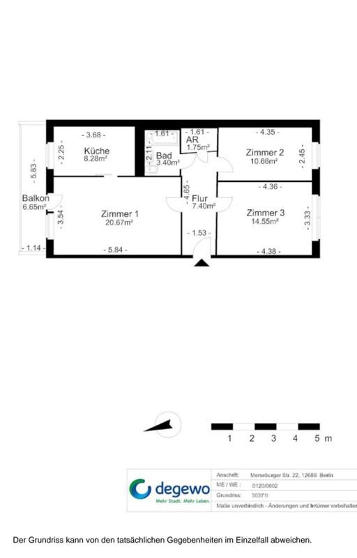 Thumbnail-Wohnungsswap - 3 Zimmer, 69 m² - Merseburger Straße, Marzahn, Berlin