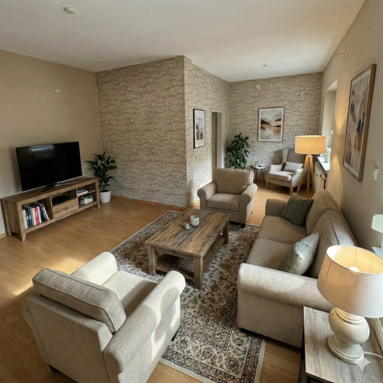 Thumbnail-77m² EG-Wohnung mit eingezäuntem Privat-Hof & eigenem Eingang