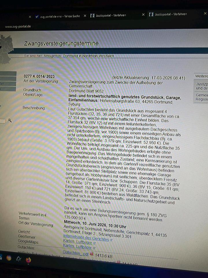Thumbnail-Dortmund Hohensyburgstraße Zwangsversteigerung
